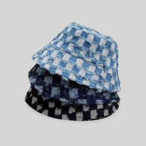 Nuovo <span class=keywords><strong>tutto</strong></span> per <span class=keywords><strong>fare</strong></span> il vecchio cappello Sunblock a scacchiera cappello da Cowboy cappello da pescatore Hipster cappellino per bacinella - Product Image 4