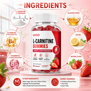 Complément alimentaire Gummies à la L-Carnitine pour la beauté et le soutien énergétique Faible teneur en matières grasses Bouteilles personnalisables - Product Image 3