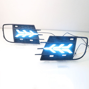 Gobison 3 Couleurs DRL Avec <span class=keywords><strong>Feu</strong></span> de Signalisation Jaune LED Feux Diurnes <span class=keywords><strong>Pour</strong></span> Volkswagen VW Tiguan 2014-2018 Phares Antibrouillard - Product Image 4