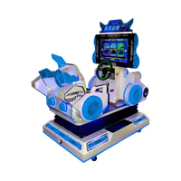 Máquina de Juego Arcade de Carreras Metálica que Funciona con Monedas para Niños - Simulador de Acción para 1 Jugador