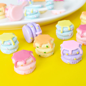 100 cái/túi mứt Macaron bánh tráng miệng flatback nhựa quyến rũ cho Slime trường hợp di động Keychain DIY Craft trang trí - Product Image 4