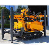 Machine de forage portable sur remorque 260m pour puits d'irrigation, puits d'eau et mines, à vendre