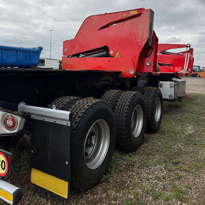 Semirremolque de Acero de Alta Resistencia, Nuevo y Usado, de 3 Ejes, Grúa para Camiones, Transportador de Contenedores de 20 Pies y 40 Pies, Autocargable, de Carga Lateral, Tipo Esqueleto - Product Image 2