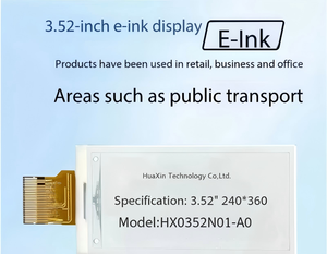 Pantalla de papel electrónico de 3.52 pulgadas con resolución de 240x360, brillo VDD a las 180 horas - Product Image 1