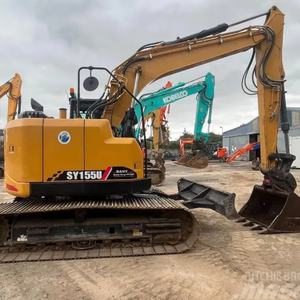 Excavadora Usada de 15 Toneladas de Alto Rendimiento, Sany SY155U, Excavadora Hidráulica de Orugas, Lista para Envío Mundial para Excavación - Product Image 2
