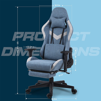 Nouvelle chaise de gaming au design moderne, chaise de bureau personnalisée, chaise de jeu vidéo de course avec accoudoirs 3D et siège pivotant à 360° pour la salle des créateurs de contenu