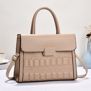 Nouveau sac à main élégant et simple pour maman, en PU, avec fermeture éclair, grande capacité, sac à main pour femmes d'âge moyen, sacs de luxe pour femmes, sac à main de marque célèbre - Product Image 6