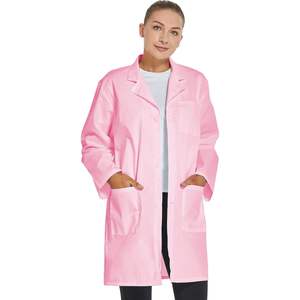 Bata de Laboratorio Profesional Personalizada VOGRYE para Mujer, Manga Larga, Unisex, Ropa de Trabajo de Poliéster Cómoda, Detección de Agujas - Product Image 3