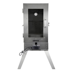 شواية وفرن تدخين خارجي حديث من الفولاذ المقاوم للصدأ من Ur-health مع شواية دوارة للتخييم - Product Image 1