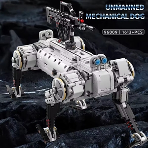 12GO 96009 Nouveau <span class=keywords><strong>Robot</strong></span> Chien Télécommandé MOC Guerres Mondiales Modèle à Assembler Jouet Cadeau Enfants 1613 Pièces Ensembles de Blocs de Construction - Product Image 2
