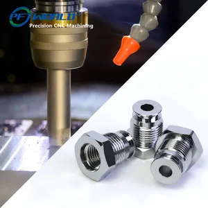 PFTWORLD Super seguridad CNC Ingeniería de precisión Premium Latón Cromado Piezas de torneado CNC