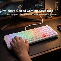 Teclado Mecánico Flux 68 con Software Inteligente IA, Cableado, 65% Gasket, Interruptor Magnético de Efecto Hall, RGB, 8000Hz, Rapid Trigger, SOCD, Snap Tap, para Gaming