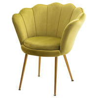 Chaise de dressing à dossier haut en cuir PU, style américain du milieu du siècle, avec base en métal chromé, pour salon et salle à manger