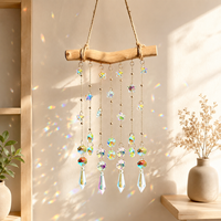 Meilleure vente en dropshipping : Attrape-soleil décoratif pour la maison, avec pendentif en cristal arc-en-ciel, carillon éolien et ornement mural pour fenêtre