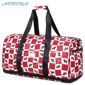 <span class=keywords><strong>Aurora</strong></span> personalizado impermeable de moda de las mujeres de fin de semana de lona de cuero bolsa de viaje - Product Image 2