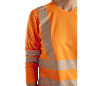 BLAKLADER - 348510135300XL Camiseta Hi-Vis de manga larga para mujer Orange - EAN 7330509645369 ROPA DE TRABAJO DE LA HI-VIS - Product Image 5
