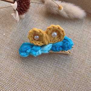 Tschick – épingles à <span class=keywords><strong>cheveux</strong></span> en tricot de laine pour bébé, pinces à <span class=keywords><strong>cheveux</strong></span>, nœuds pour fille, <span class=keywords><strong>Barette</strong></span> pour enfant, épingles d'hiver pour filles, accessoires pour enfants, pince à <span class=keywords><strong>cheveux</strong></span> rétro - Product Image 4