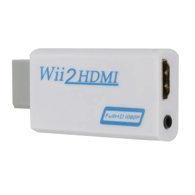 עבור ה-WII כדי HDMI ממיר מלא HD 1080P 3.5mm אודיו למחשב HDTV צג