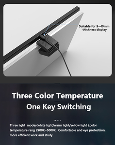 Smart Home LED Screen <b>Light</b> Bar Touch Control Stepless Dimming Timer Night <b>Lights</b> Ultra-thin Straight Screen Office Use - Product Image 2