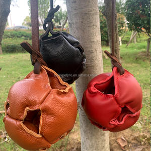 Pelota de entrenamiento para perros, suministros de entrenamiento de piel de toro, Bola de mordedura, juguete para mascotas de cuero de vaca - Product Image 2