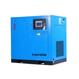 30KW 40HP VSD Energy Saving 35% Electric Screw Air Compressor 8bar 10bar 12bar Industrial Air Compressor