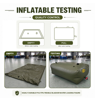 Réservoir souple en bâche PVC portable pour stockage d'eau pliable personnalisé 2000L-50000L Utilisation extérieure