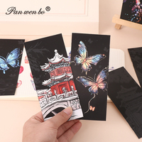 Panwenbo Marqueur de livre coloré à gratter, peinture à gratter portable, jouet amusant pour enfants, peinture à gratter graffiti, marqueur de livre à gratter DIY