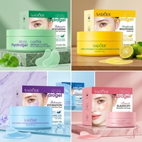 Masque pour les yeux au collagène probiotique SADOER avec niacinamide, acide hyaluronique, panthénol, patchs hydratants et apaisants pour le contour des yeux