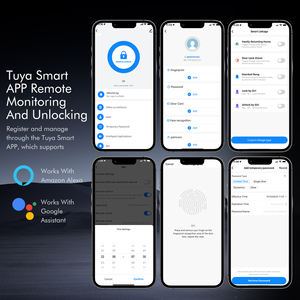 מנעולי wifi tuya אפליקציה שליטה טביעת אצבע אלקטרונית מסך מגע דיגיטלי לוח מקשים מקלדת - Product Image 4