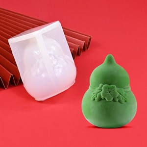 แม่พิมพ์เทียนหอม 3 มิติ รูปหยวนเป่า ตราสัญลักษณ์ฟู่ ลายมะระ และสิงโตเต้นรำ  วัสดุซิลิโคน สำหรับทำเทียนหอมสไตล์จีน - Product Image 3