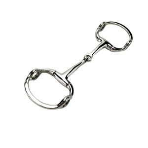 ชิ้นส่วนปากหวานสำหรับม้าทำจากสเตนเลสสตีลสำหรับขี่ม้ามีห่วงใส่ก้นไข่ทนทาน - Product Image 1