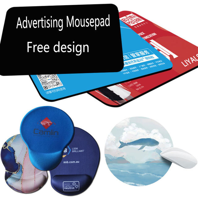 Custom logo Thickened Silicone Gaming Mouse Pad Mouse Pad with Wrist Rest 3d Mouse Pad for Business Gifts