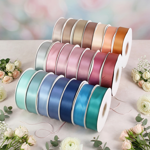 Cinta de Raso de Poliéster de Color Sólido de 38 mm y 1.5 Pulgadas, Rollo de 100 Yardas, para Manualidades, Envoltura de Regalos, Decoración de Bodas, Venta al por Mayor - Product Image 2