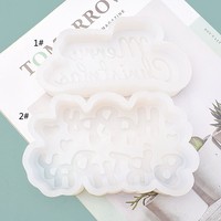 Fabrik direkt alles Gute zum Geburtstag Weihnachten Silikon Kerzen form Weihrauch Kerzen dekoration Backen Fondant liefert