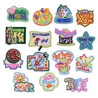 Patchs en tissu thermocollants personnalisés avec logo 3D brodé, sequins, taille personnalisable, pour vêtements, chapeaux, faits main, PVC, polybag, livraison en 7 jours