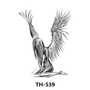 Tatuaggio temporaneo delle donne di angelo impermeabile adesivo del corpo Sexy finto personalizzato - Product Image 3