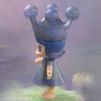 POPMART MEGA ROYAL MOLLY 400% Monet-Les Nymphéas: Оригинальные аниме-фигурки, коллекционные куклы для дома, загадочные коробки