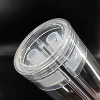Flacon Airless à Double Tube et Double Commande 1.7oz+1.7oz, à Double Chambre, pour Crème, Emballage Sous Vide par Pression, Direct Usine