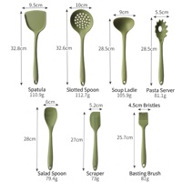 Ensemble d'ustensiles de cuisine 7 pièces en silicone, accessoires de cuisine, gadgets de cuisine, ensemble d'ustensiles de cuisson, ensemble d'outils de cuisine