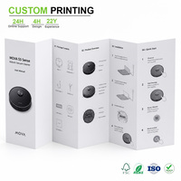 Manuel d'instructions personnalisé en papier cartonné blanc et noir, impression pour boîtes de produits et emballages, vente en gros et en vrac