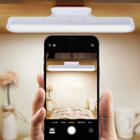 Lampe tactile moderne à 56 LED, couleur réglable, intensité variable, protection des yeux, corps en plastique ABS, rechargeable, abat-jour blanc, utilisation en chambre à coucher