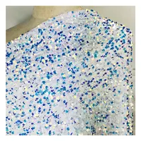 Colorful Polyester Velvet Gradient Glitter Sequin Fabric