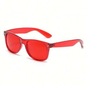 Gafas de Sol Cuadradas con Remaches Personalizadas con Logotipo, Moda 2025 para Hombre y Mujer, Protección UV400, Color Caramelo, Gafas de Sol para Fiesta - Product Image 1
