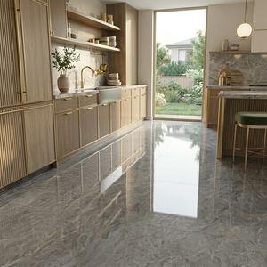 Carreaux de sol en porcelaine polie effet marbre gris 60x60 Foshan Durable pour sols – Les moins chers - Product Image 5