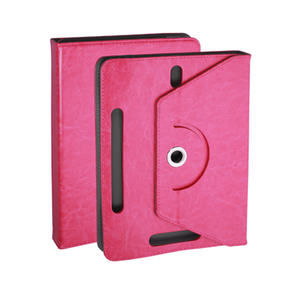 Étui pour tablette - Étui réglable et rotatif pour tablettes de 7 pouces, rose, matériau durable, protection contre les chocs - Product Image 1