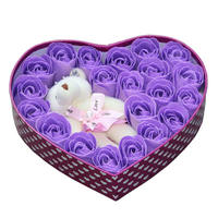 2025 élégante meilleure boîte à fleurs de la Saint-Valentin à votre fille désherbage/emballage cadeau d'anniversaire en forme de coeur
