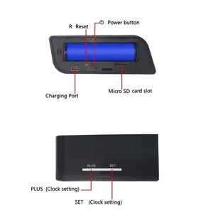 Không Dây Wifi Đồng Hồ Báo Thức Máy Ảnh 1080P Video Ghi Âm Hồng Ngoại Tầm Nhìn Ban Đêm Nhà Bé Màn Hình Hỗ Trợ 256GB Thẻ Đồng Hồ Máy Ảnh - Product Image 3