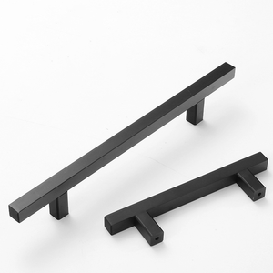 Thép không gỉ hình chữ T cửa tủ xử lý núm thiết kế hiện đại cho nhà bếp phòng ngủ tủ quần áo bền thân thiện với môi - Product Image 1