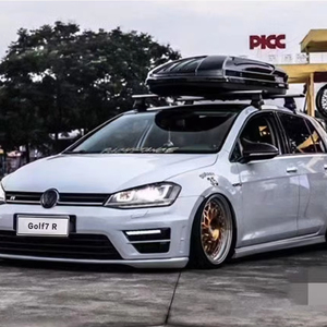 Kit Carrozzeria di Alta Qualità per VW <span class=keywords><strong>Golf</strong></span> <span class=keywords><strong>7</strong></span> 13-19 Aggiornamento a <span class=keywords><strong>Golf</strong></span> <span class=keywords><strong>7</strong></span> R Contiene <span class=keywords><strong>Paraurti</strong></span> in Materiale PP Minigonne Laterali Griglia per Modifica - Product Image 1
