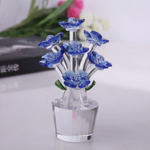 Adorno decorativo de flor de cristal, cristal K9, estilo moderno y sencillo, regalo de cumpleaños para niñas - Product Image 2